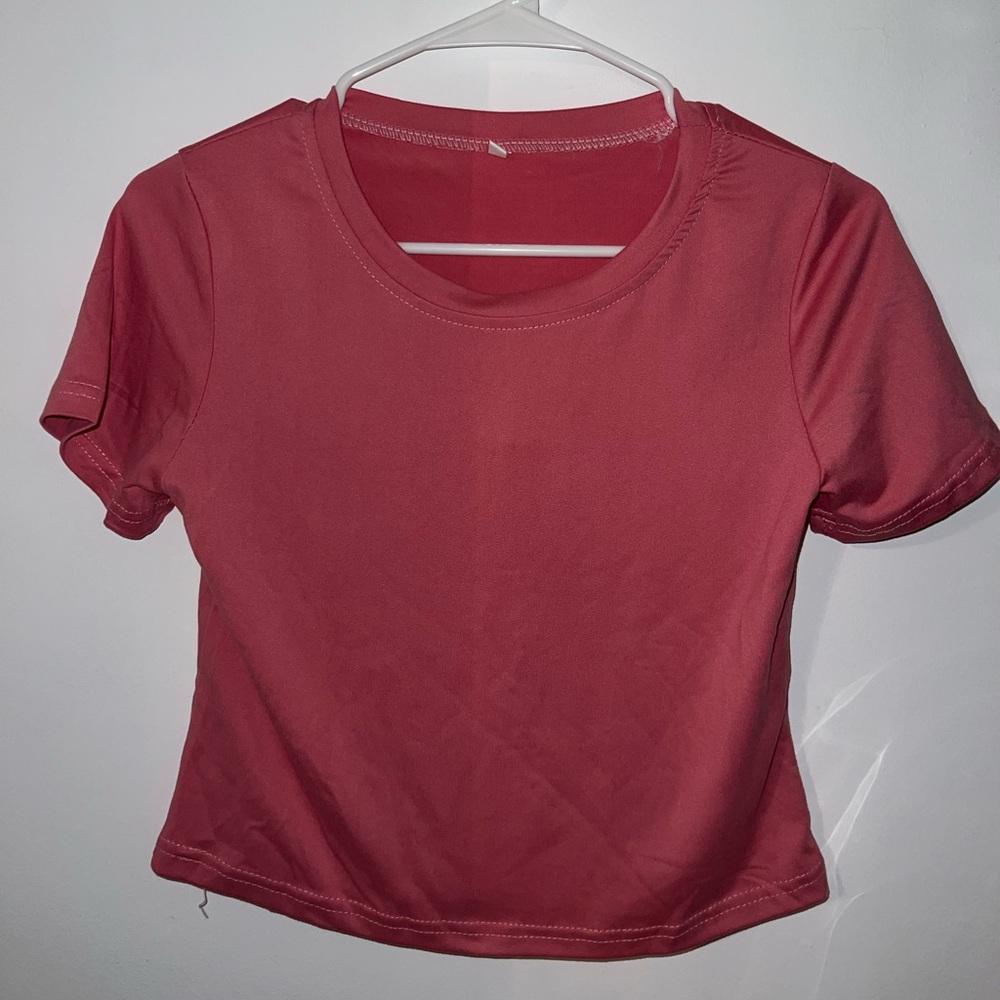 yesstyle pink short sleeve top